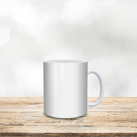 Tasse weiß glänzend