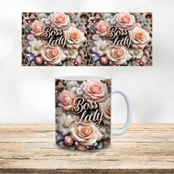 Tasse weiß glänzend